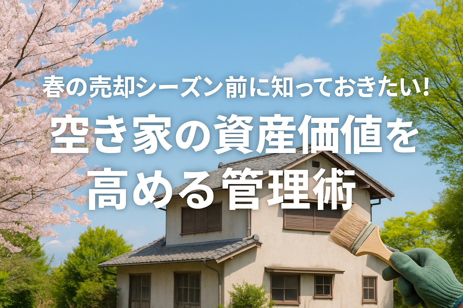 春の売却シーズン前に知っておきたい！空き家の資産価値を高める管理術